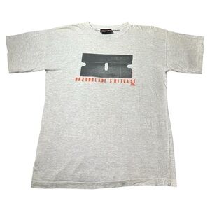 Vintage 1996 Bush Razorblade Suitcase Artimonde Rock Band T Shirt Grey
